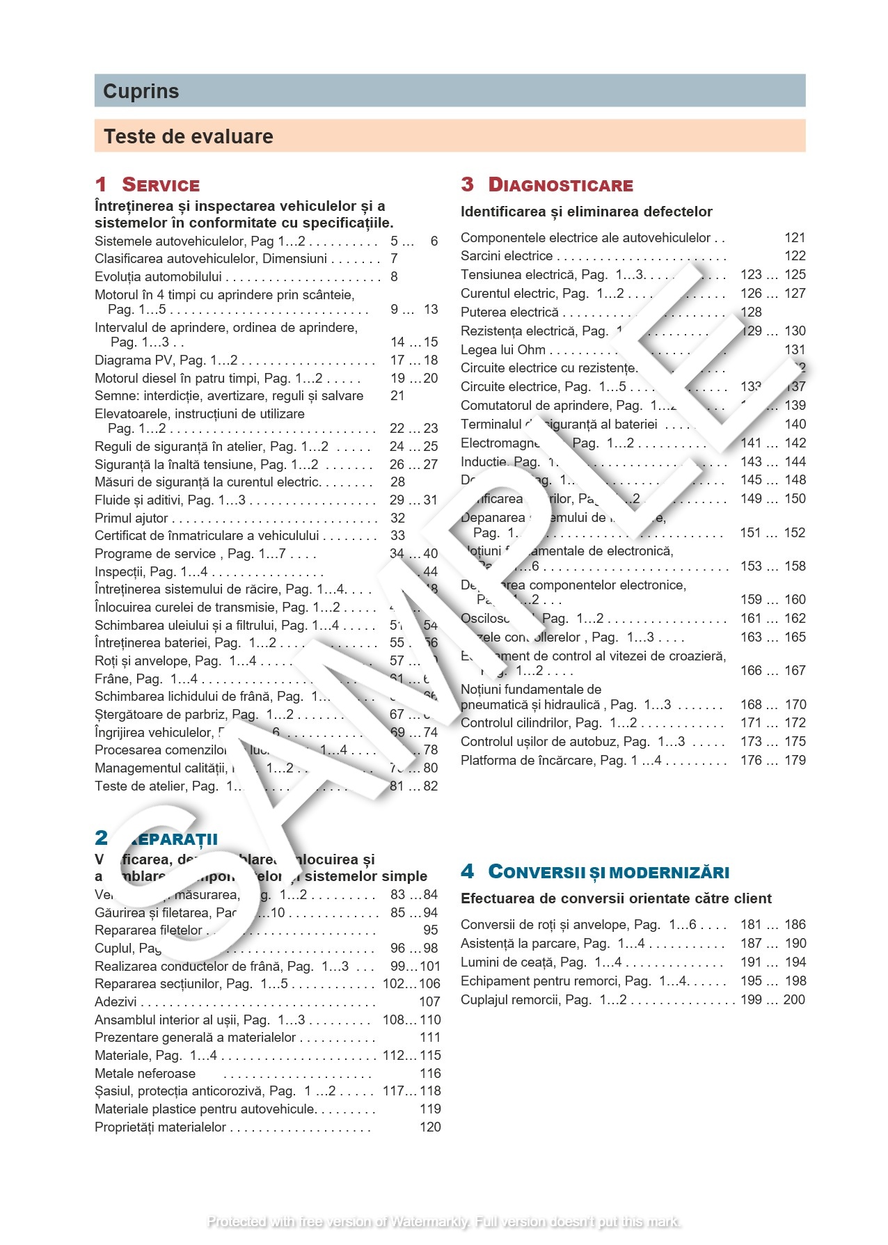 Teste de Evaluare pentru Mecanicii Auto - vol 1 - Teste 2