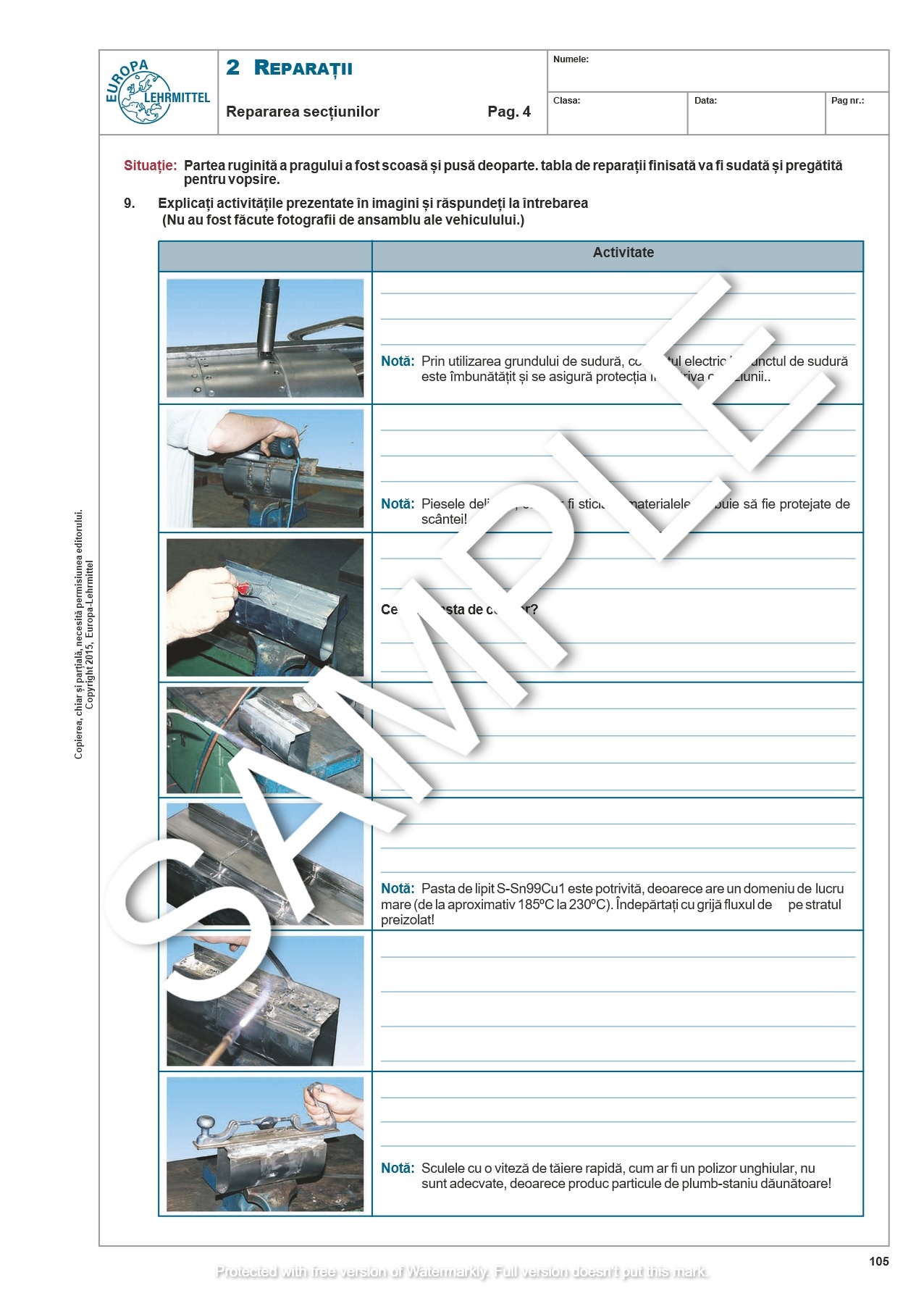 Teste de Evaluare pentru Mecanicii Auto - vol 1 - Teste 7
