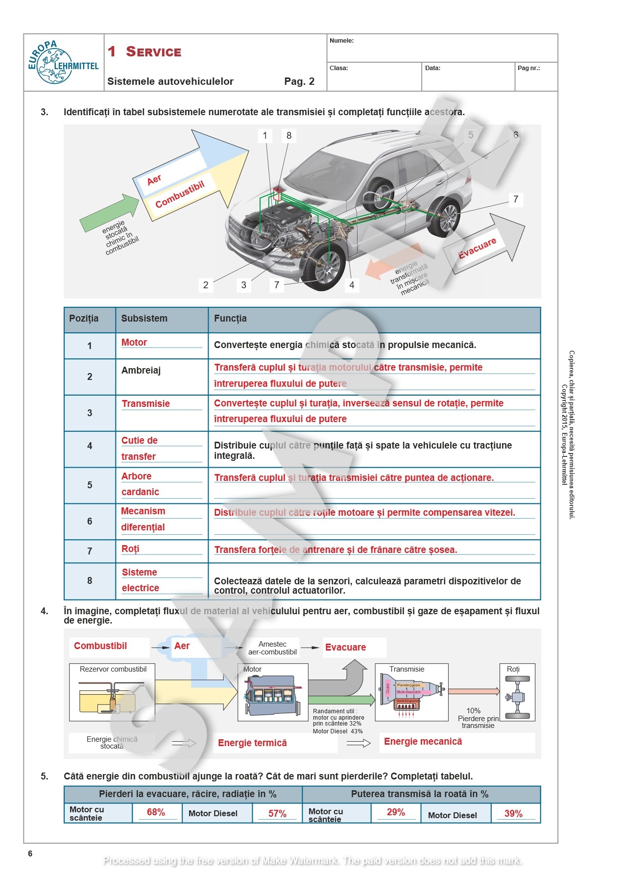 Teste de Evaluare pentru Mecanicii Auto - vol 2 Solutii 2