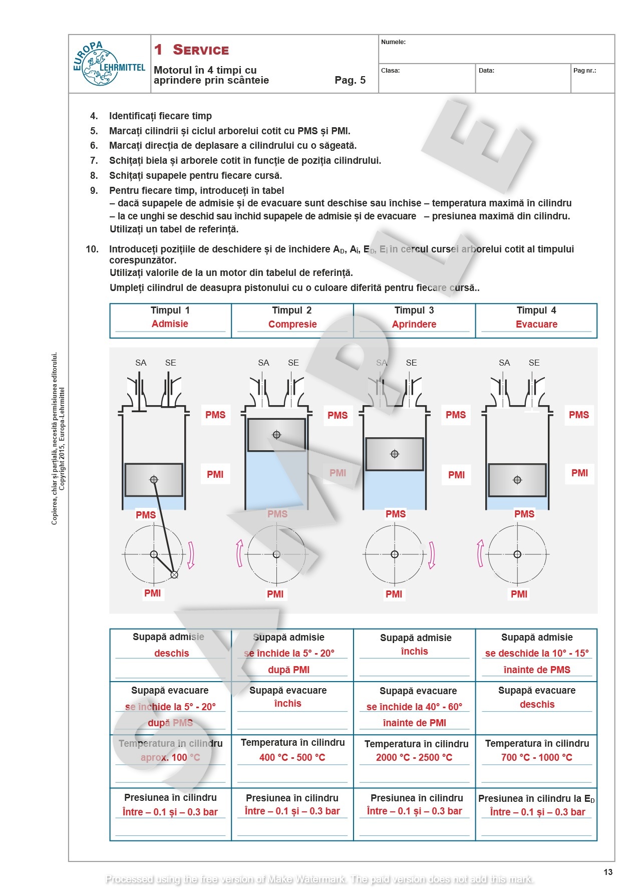 Teste de Evaluare pentru Mecanicii Auto - vol 2 Solutii 3